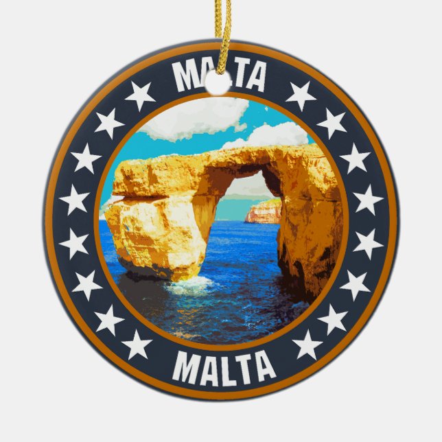Malta                                              ceramic ornament (Front)