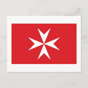 Malta civil ensign postcard