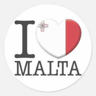 Malta Classic Round Sticker