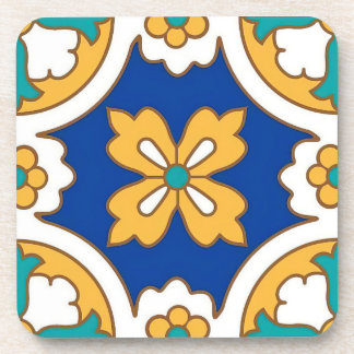 Malta Classic Tile Design Hard plastic coaster