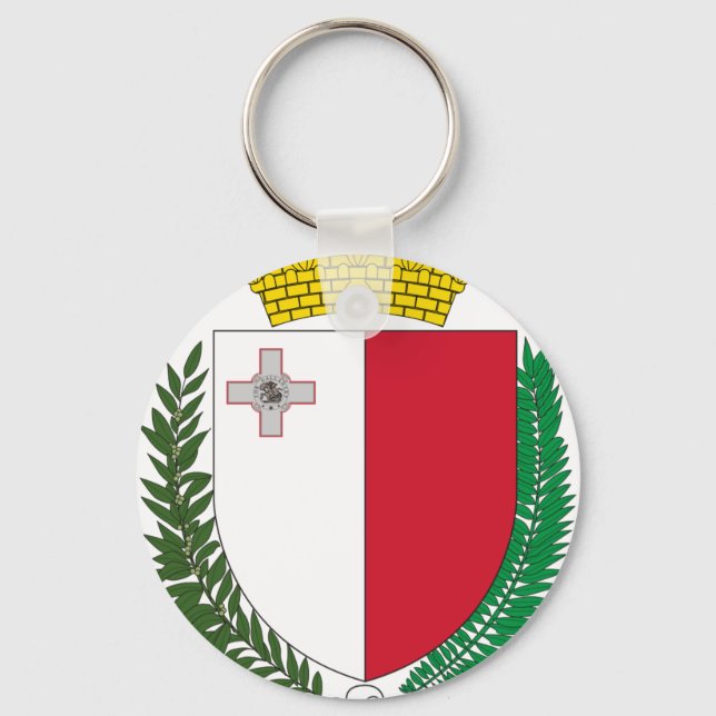 Malta coat of arms keychain (Front)