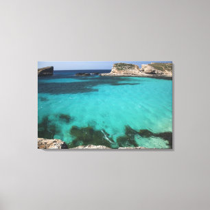 Malta, Comino Island, The Blue Lagoon Canvas Print
