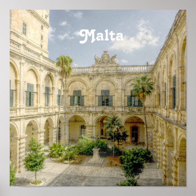 Malta Courtyard Poster (Front)