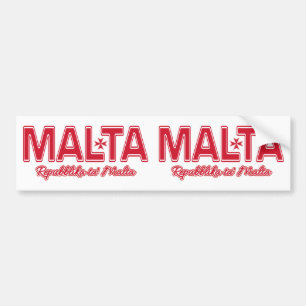 MALTA custom bumperstickers Bumper Sticker