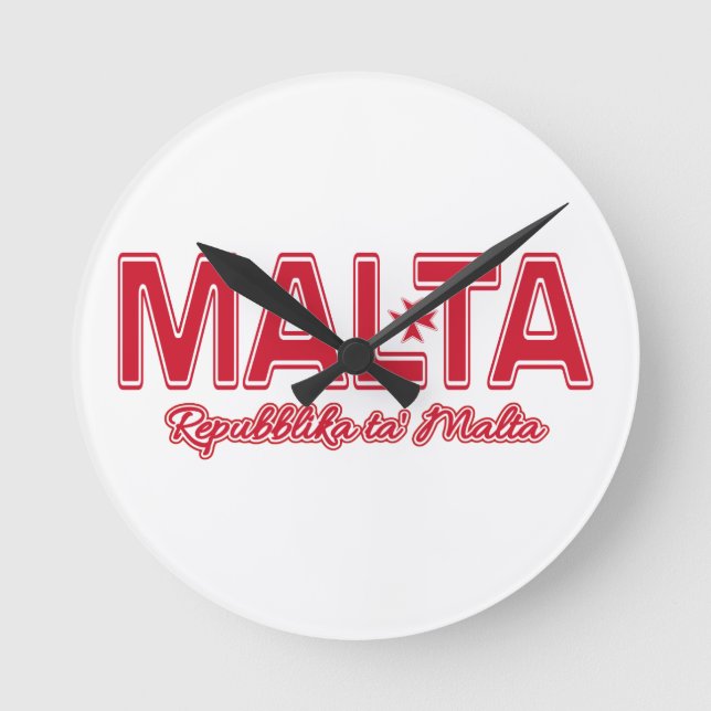MALTA custom wall clock (Front)