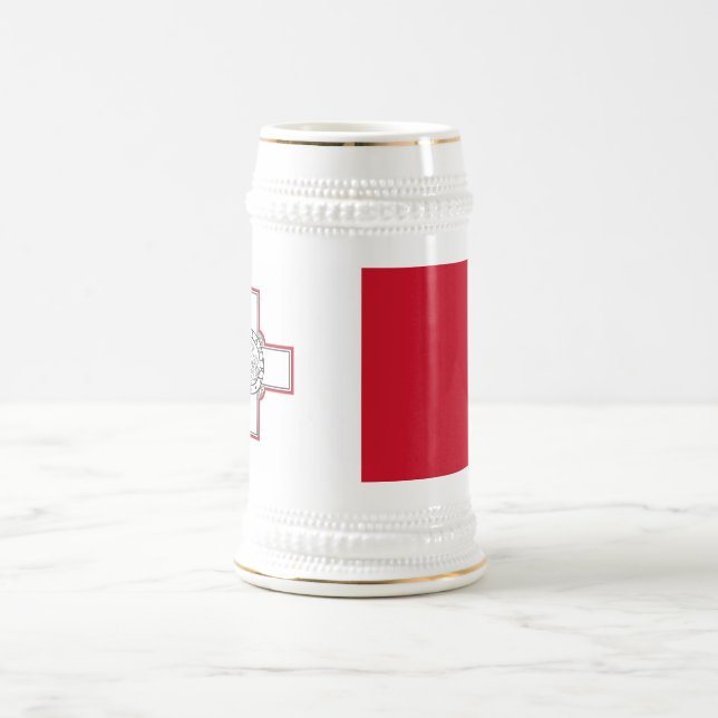 Malta Flag Beer Stein (Center)