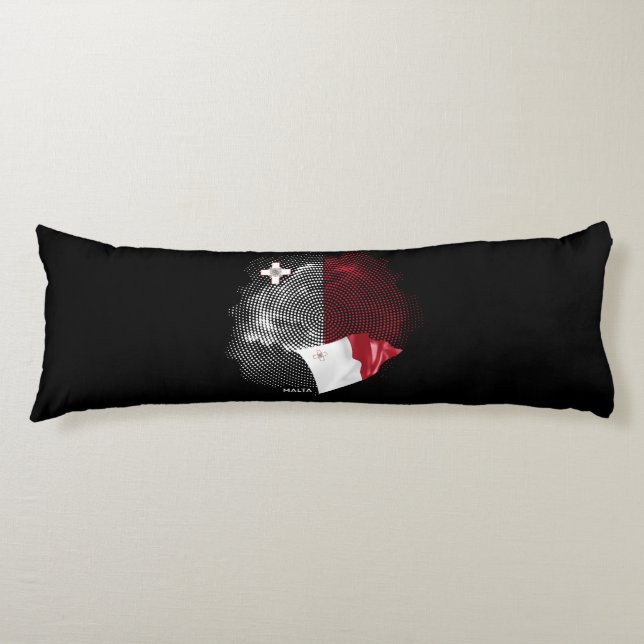 Malta flag body pillow (Front)