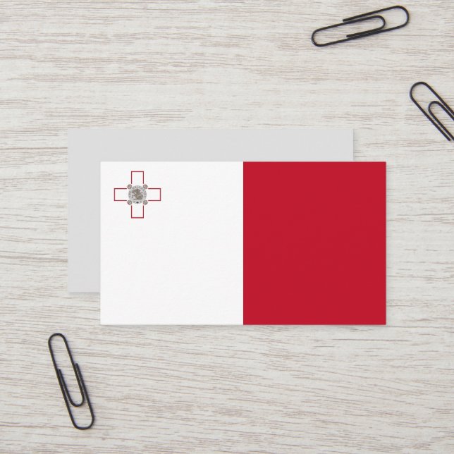 Malta flag business card (Front/Back In Situ)