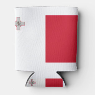 Malta Flag Can Cooler