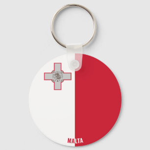 Malta Flag Charming Patriotic Keychain