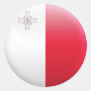 Malta Flag Classic Round Sticker