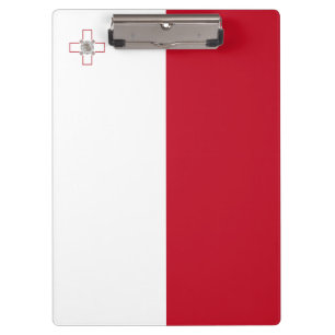 Malta flag clipboard