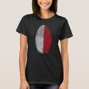 Malta Flag Fingerprint It is in my DNA  for Maltes T-Shirt