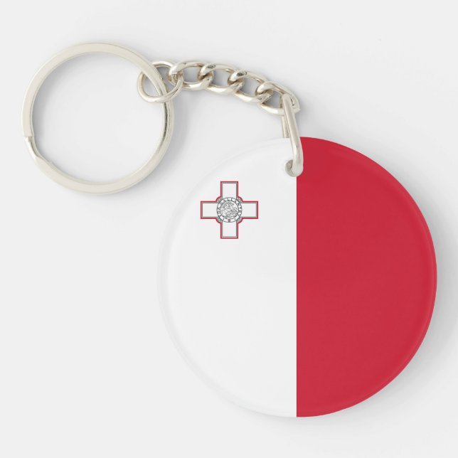 Malta Flag Keychain (Front)