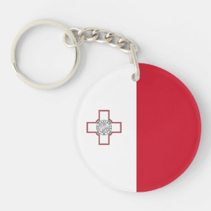 Malta Flag Keychain