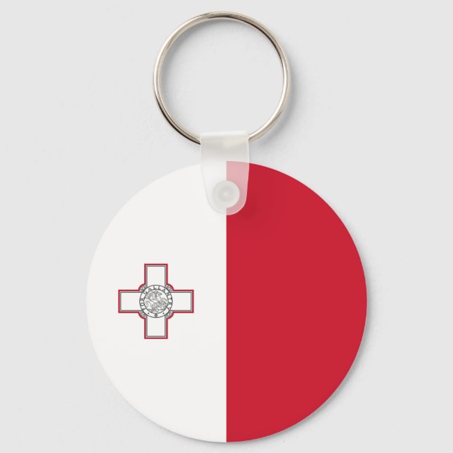Malta Flag Keychain (Front)