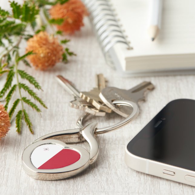 Malta flag keychain (Side)