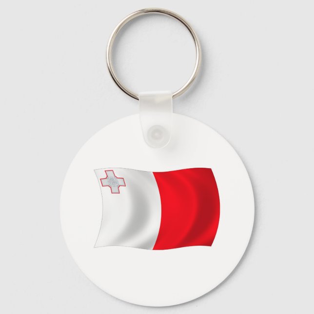 Malta Flag Keychain (Front)