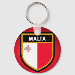 Malta Flag Keychain