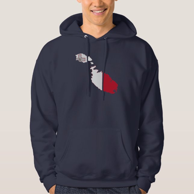 Malta flag map hoodie (Front)