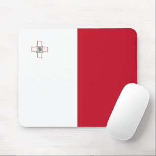 Malta flag mouse pad