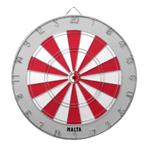 Malta Flag Patriot's Bullseye Dartboard