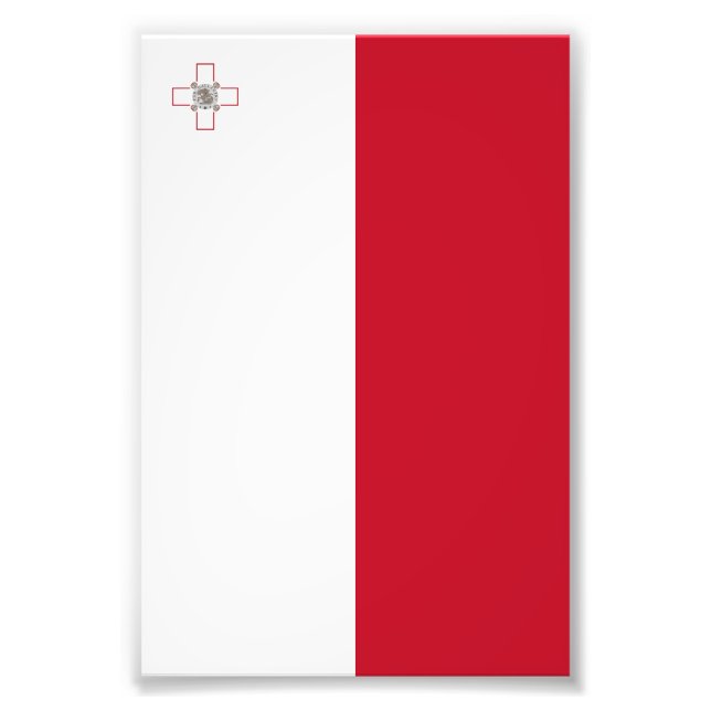 Malta flag photo print (Front)