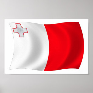 Malta Flag Poster Print