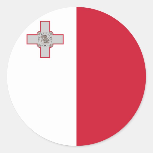 Malta Flag Sticker (Front)