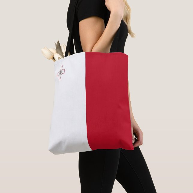 Malta flag tote bag (Close Up)