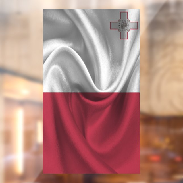 Malta Flag Window Cling (Sheet 2)