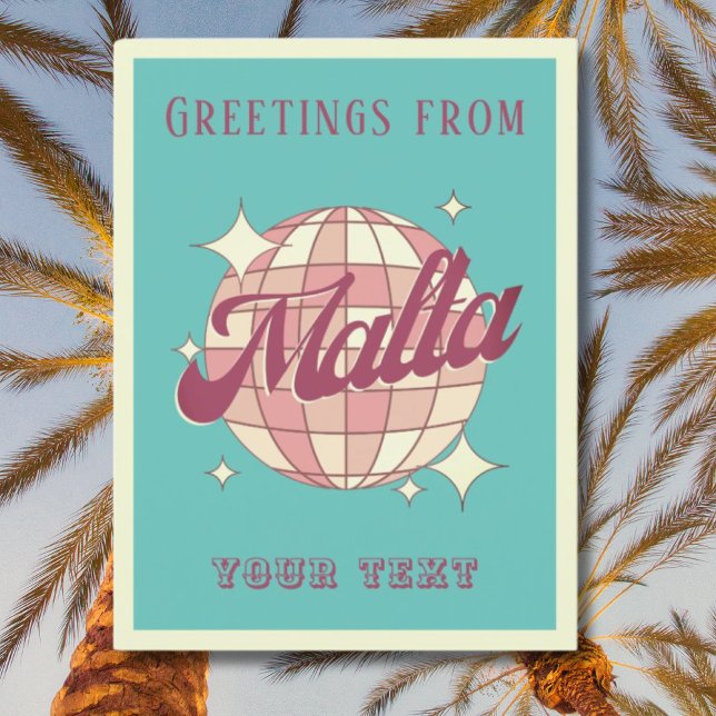 Malta holidays Retro Vintage Postcard (Creator Uploaded)