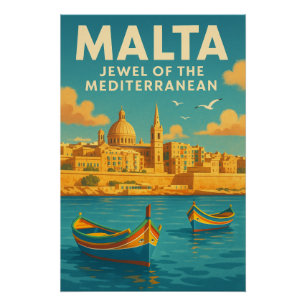 MALTA – JEWEL OF THE MEDITERRANEAN POSTER