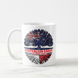 Malta Maltese Australian Australia Tree Roots Flag Coffee Mug