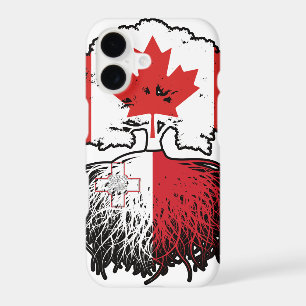 Malta Maltese Canadian Canada Tree Roots Flag