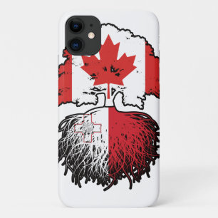 Malta Maltese Canadian Canada Tree Roots Flag iPhone 11 Case