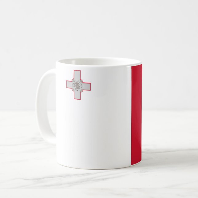 Malta (Maltese) Flag Coffee Mug (Front Left)