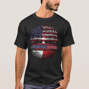 Malta Maltese US American USA United States Tree T-Shirt