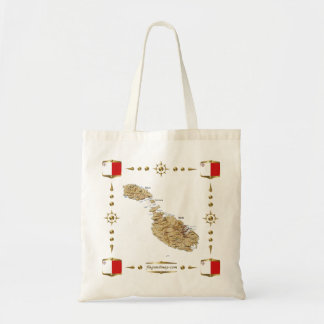 Malta Map + Flags Bag
