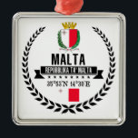 Malta Metal Ornament<br><div class="desc">Malta</div>