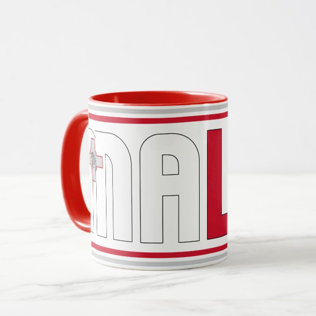 Malta National Flag Patriotic Coffee Mug (Front Left)