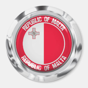 Malta Round Emblem Magnet
