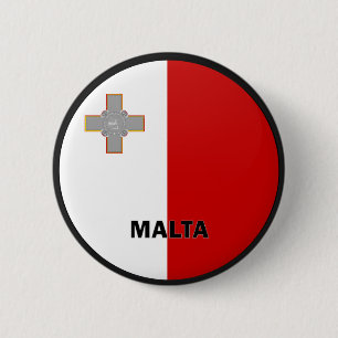 Malta Roundel quality Flag 2 Inch Round Button