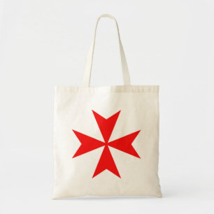 malta templar knights red cross religion symbol tote bag