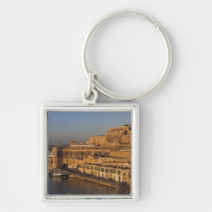 Malta, Valletta, harbour view from Lower Barrakka Keychain