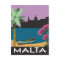 Malta vintage travel style illustration