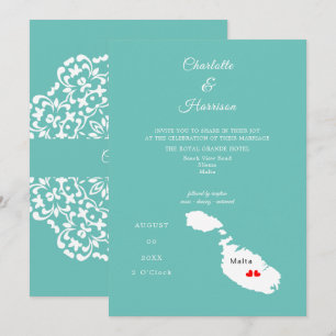Malte Destination Mariage Invitation