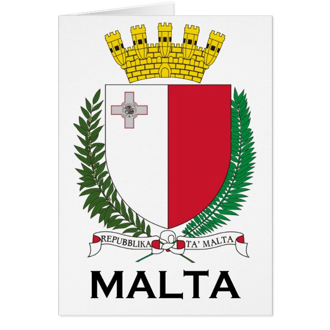 MALTE - emblème/manteau des bras/symbole/drapeau (Devant)