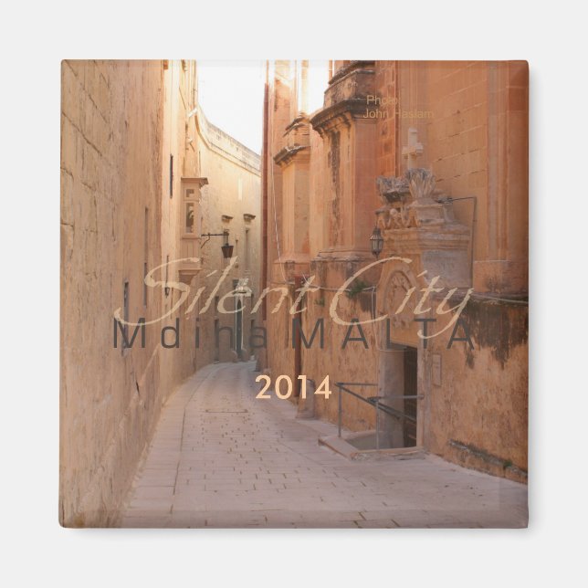 Malte Voyage Souvenir Photo Frigo Magnet (Devant)