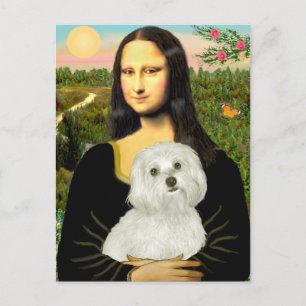 Maltese 11 - Mona Lisa Postcard